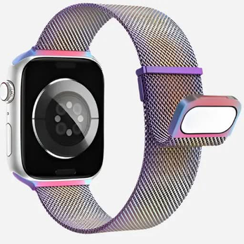 Apple Watch Milanese Armband Bunt – Luxury Loop Edelstahl 38–49 mm | bandkult® – Für Series 1–11, SE (1.–3. Gen.), Ultra, Ultra 2 & Ultra 3 – zweite Ansicht