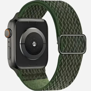 Apple Watch Armband 38–49 mm – W Texture Nylon Elastikband | Bunt | bandkult® – Für Series 1–11, SE (1.–3. Gen.), Ultra, Ultra 2 & Ultra 3 – zweite Ansicht