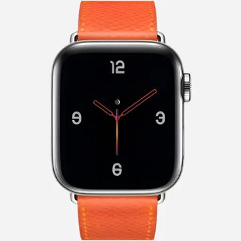 Apple Watch Lederarmband 38–49 mm – Torino Echtleder Orange | bandkult® – Für Series 1–11, SE (1.–3. Gen.), Ultra, Ultra 2 & Ultra 3 – zweite Ansicht