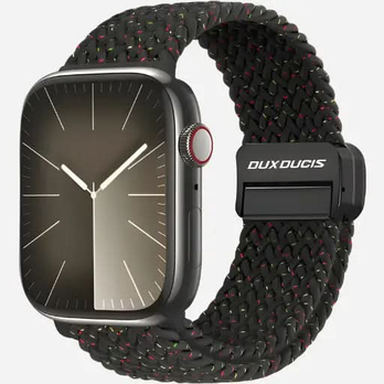 Apple Watch Armband 38–49 mm – Dux Ducis Mixture Pro Nylon mit Magnetverschluss | Schwarz