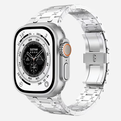 TitanLink™ – Klassisches Edelstahl-Armband für Apple Watch – Für Series 3–11, SE (1.–3. Gen.), Ultra, Ultra 2 & Ultra 3