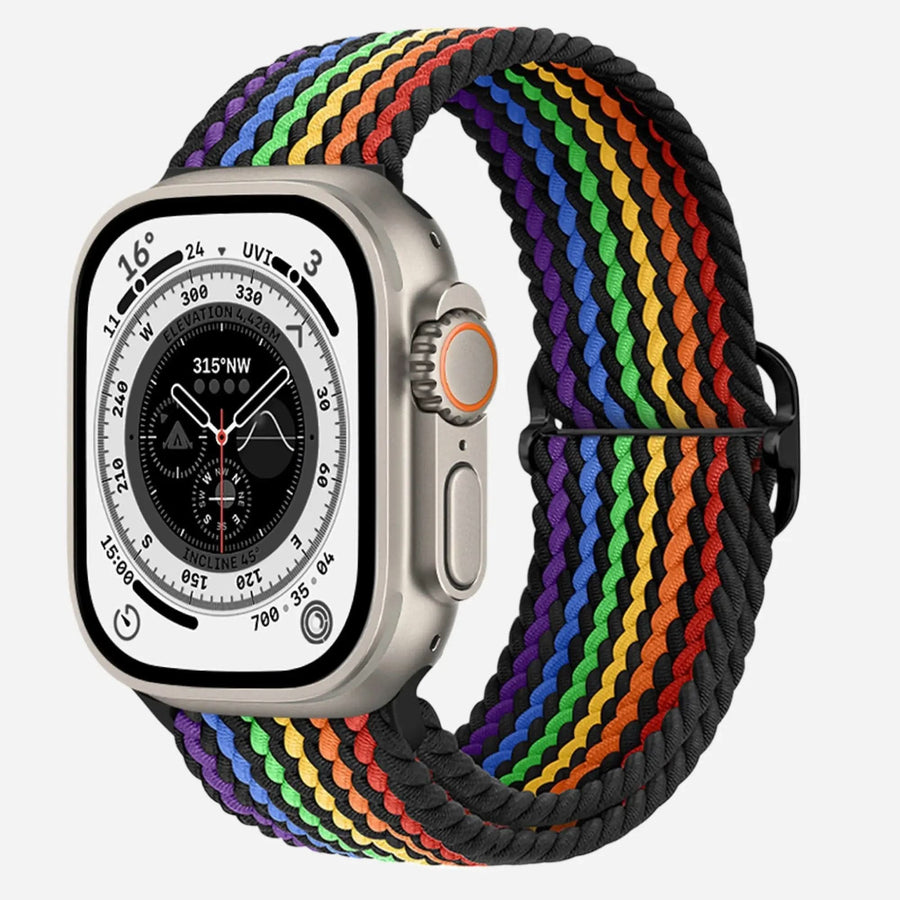 MillesTECband Apple Watch geflochtenes Flex Loop Pride Armband - MillesTEC