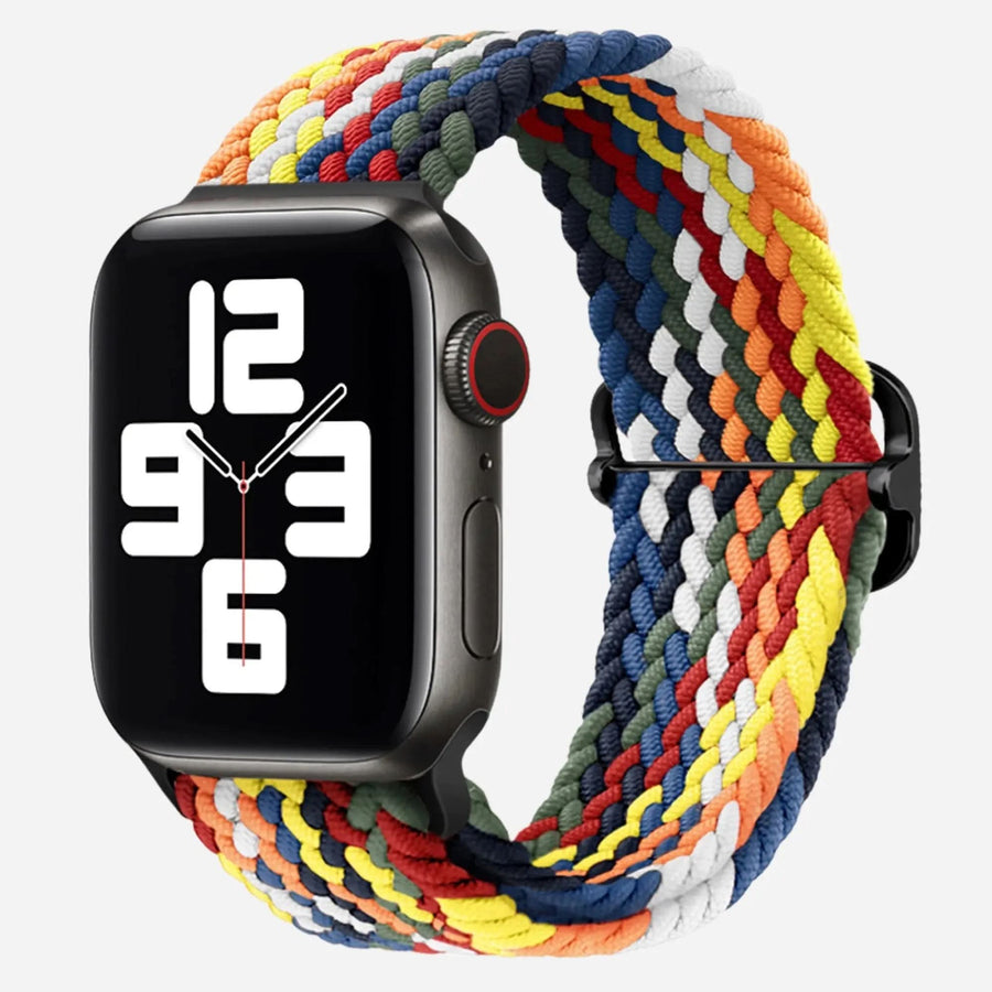 MillesTECband Apple Watch geflochtenes Flex Loop Multicolor Armband - MillesTEC