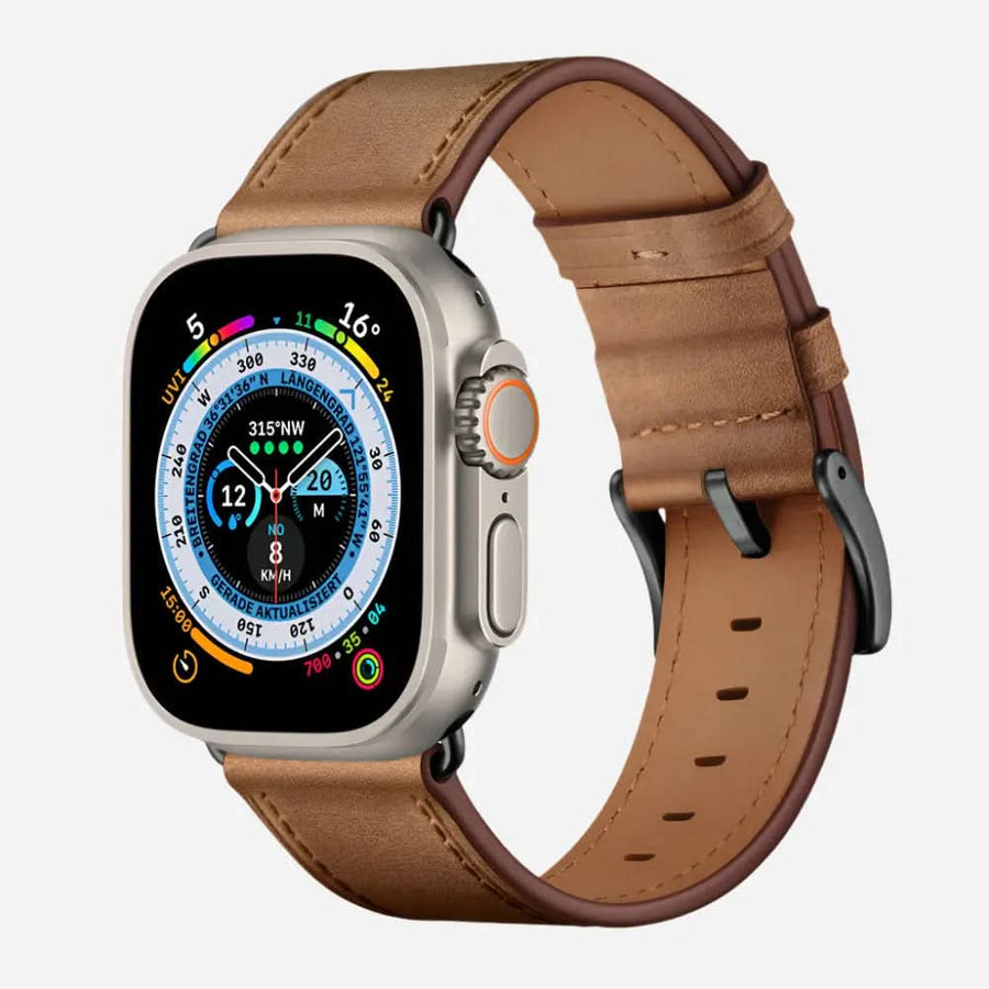 Italiano Apple Watch Ultra Lederarmband - MillesTEC