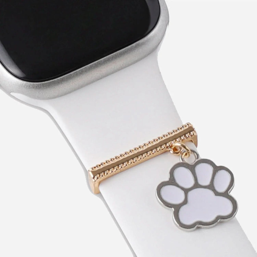 MillesTECband Apple Watch Charms "White Paw" - Gold - MillesTEC
