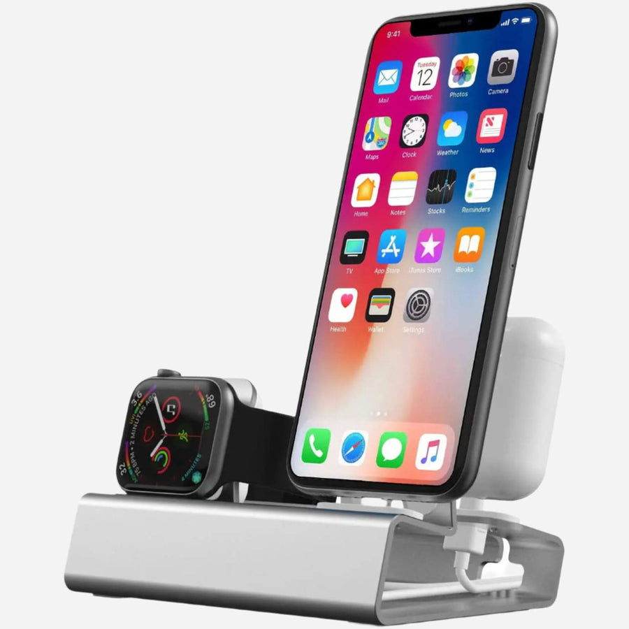 MillesTECband Aluminium MULTIDOCK für iPhone, Apple Watch & AirPods - MillesTEC