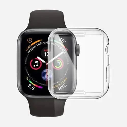 MillesTECbandPRO 360 FULLBODY Case für Apple Watch Series 9, 8 und 7 - 41 mm - Transparent - MillesTEC