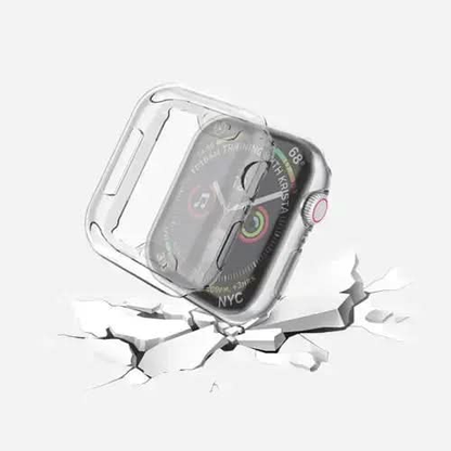 MillesTECbandPRO 360 FULLBODY Case für Apple Watch Series 9, 8 und 7 - 41 mm - Transparent - MillesTEC